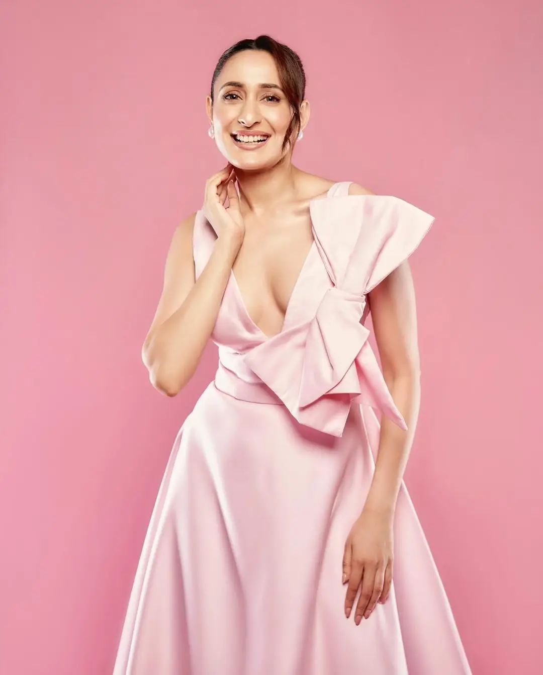 Pragya Jaiswal Photoshoot in Pink Gown